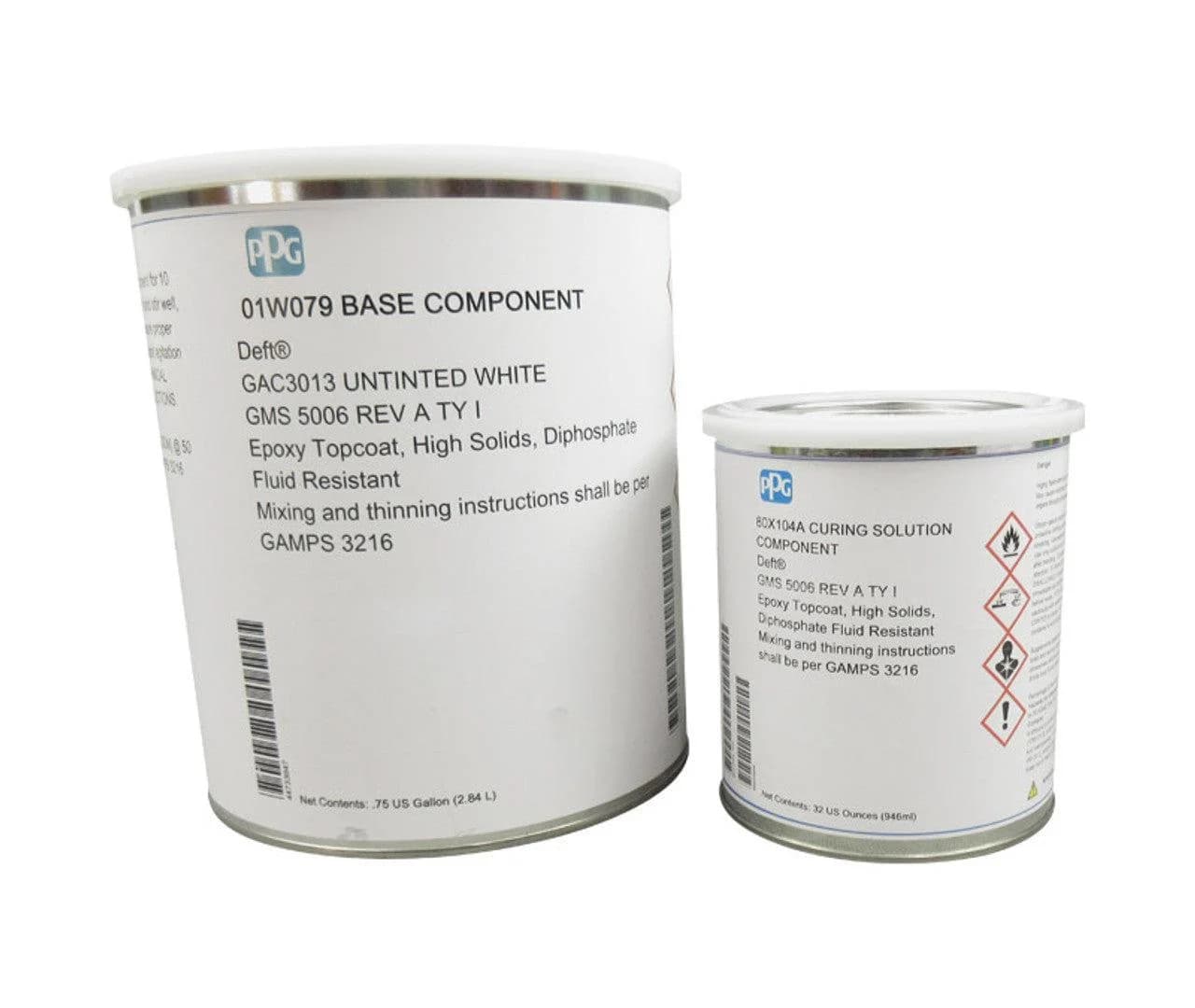 01-W-079/80X104A (01 USGL KIT) - White Epoxy Topcoat image 1