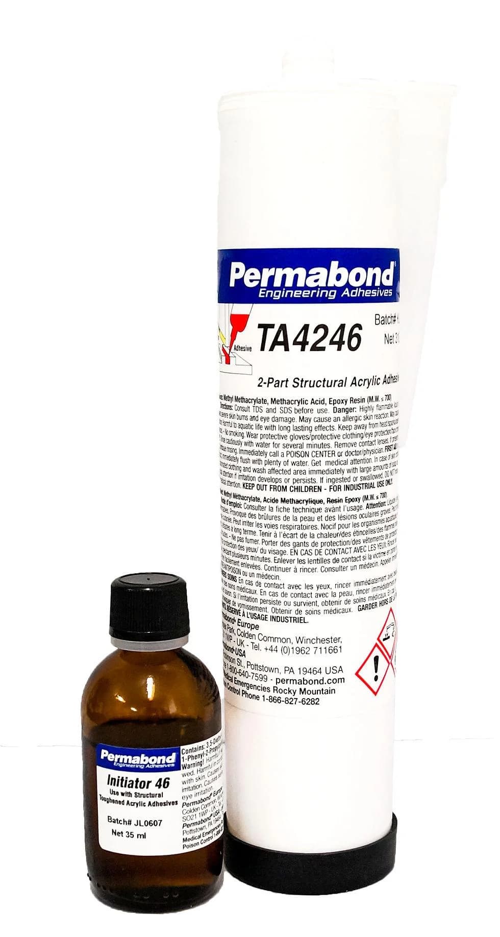 PERMABOND TA4246 Includes INITIATOR 46 (310 ML KIT) - Acrylic Adhesive image 1