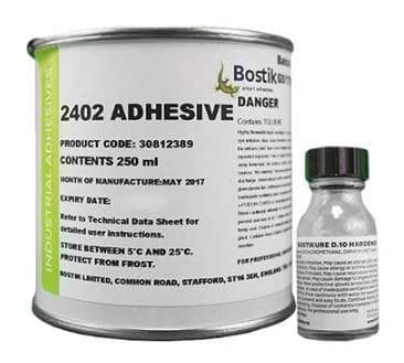 BOSTIK 2402 WITH BOSTIKURE D40 (250ML KIT) - Cold Curing Adhesive image 1