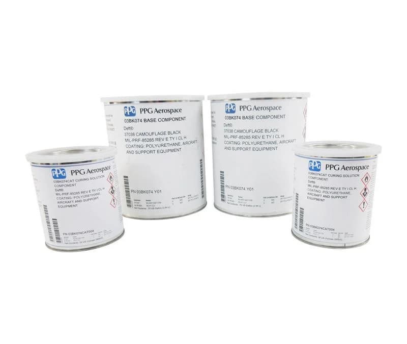 03BK099/03BK099CAT- 2QT KIT - Polyurethane Topcoat (Black #37038) image 1
