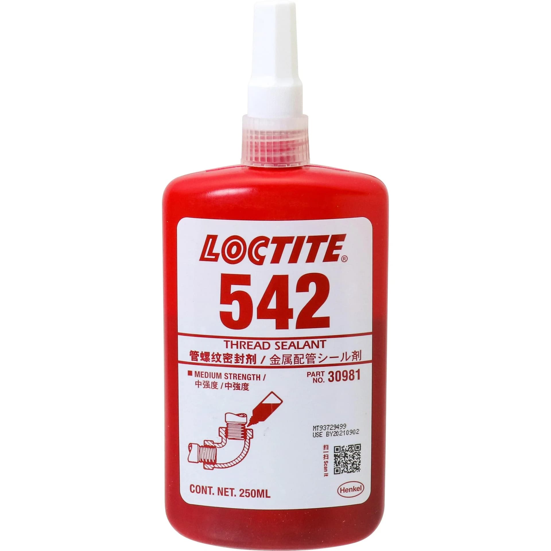 LOCTITE 542 (250 ML) - Thread Sealant image 1