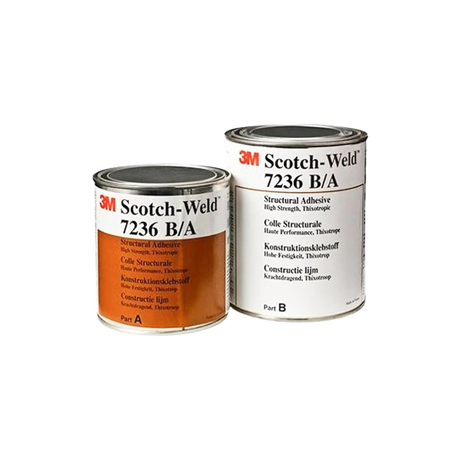 3M SCOTCH-WELD 7236 - (1 LTR KIT) - White Structural Adhesive image 1