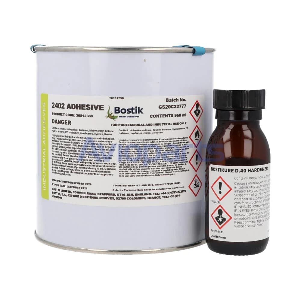 BOSTIK 2402 WITH BOSTIKURE D40 - Cold Curing Adhesive image 1