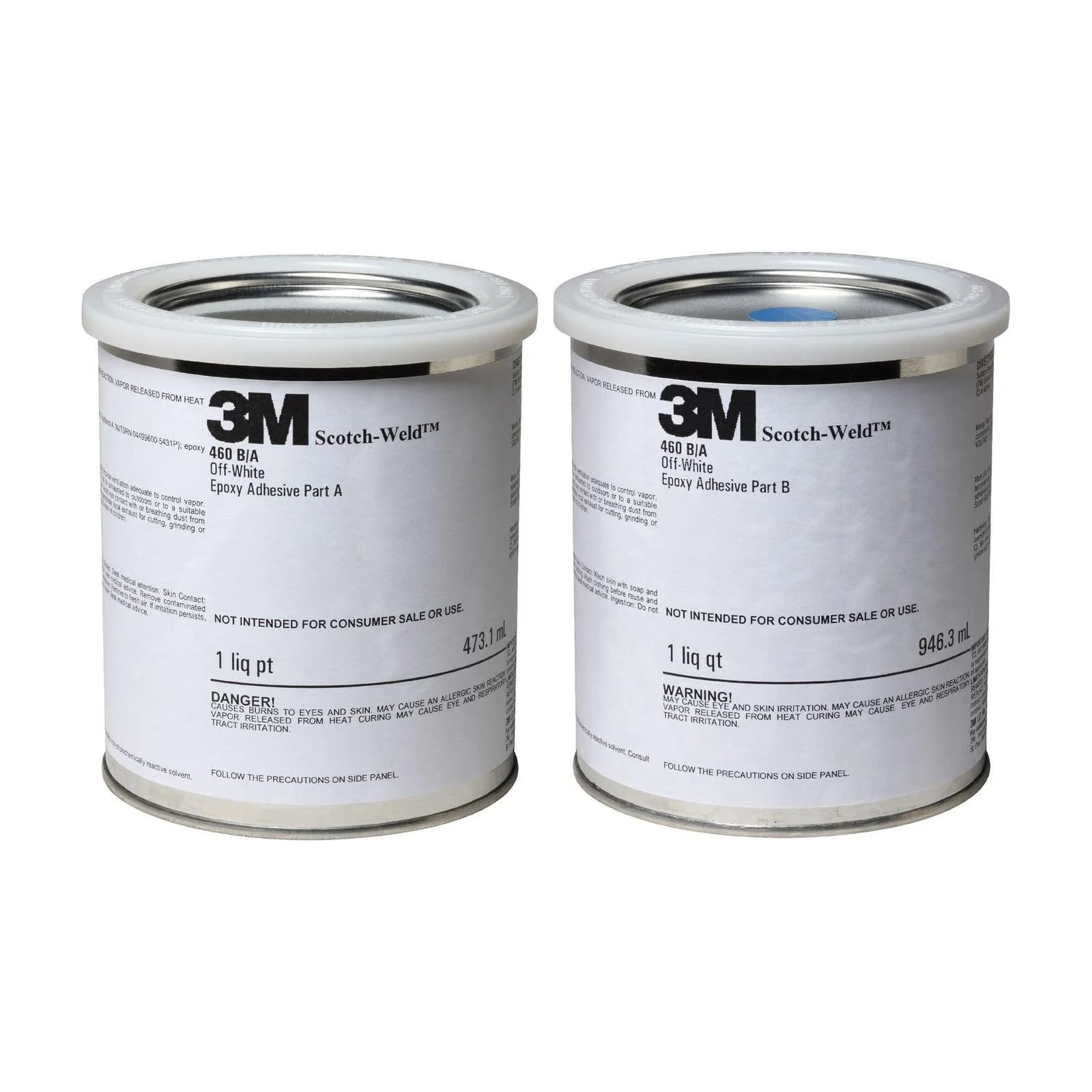 3M Scotch-Weld 460 Off-White B/A (1 Quart Kit) - Epoxy Adhesive image 1