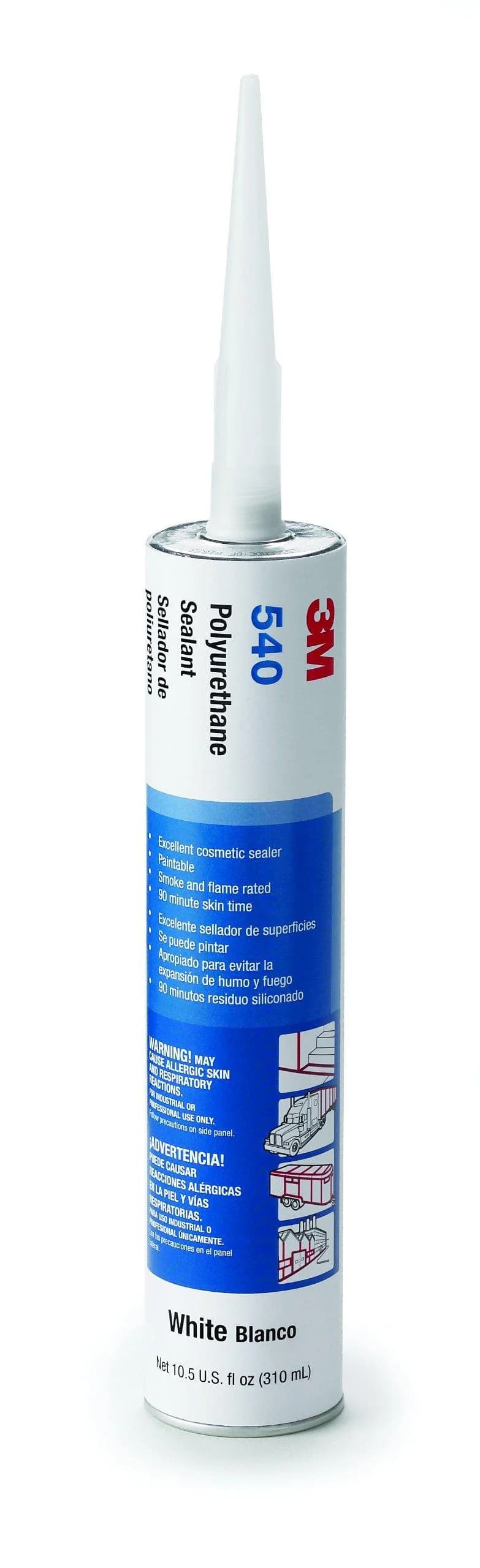 3M 540 (310 ml) - White Polyurethane Adhesive Sealant image 1