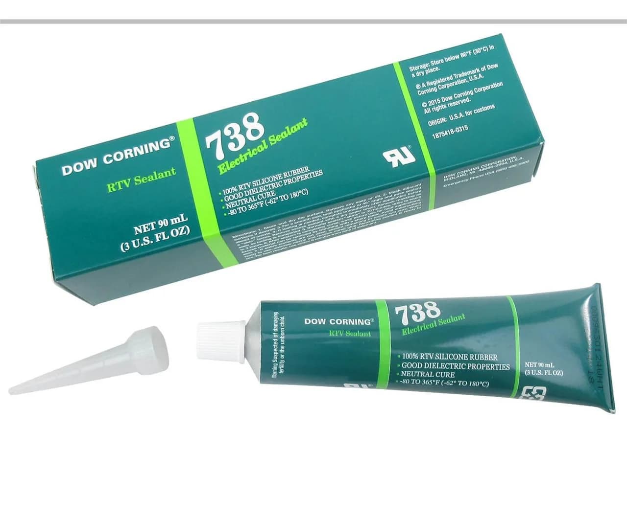 DOWSIL 738 - White Electrical Silicone Sealant image 1